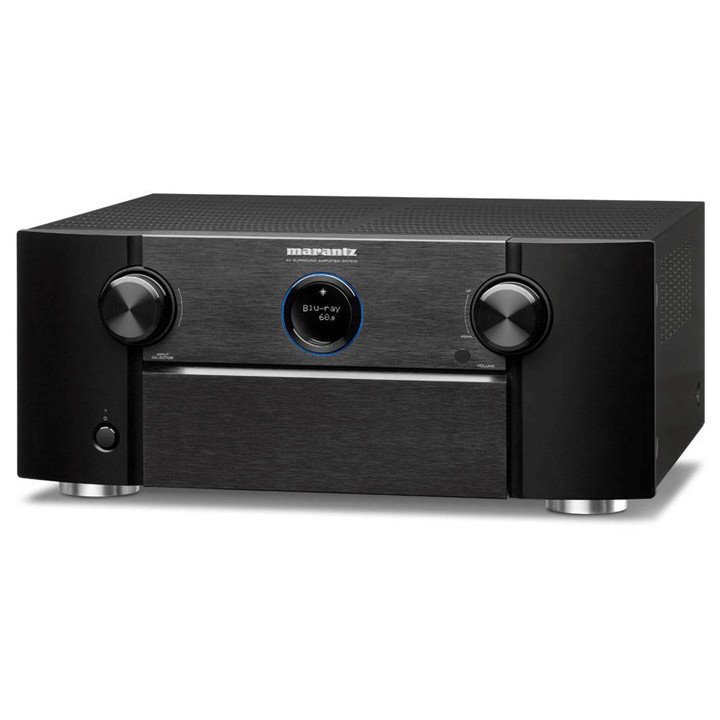 Marantz SR7015 Black Front Angle