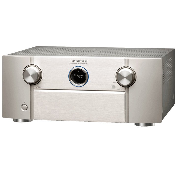 Marantz SR7015 Silver Front Angle
