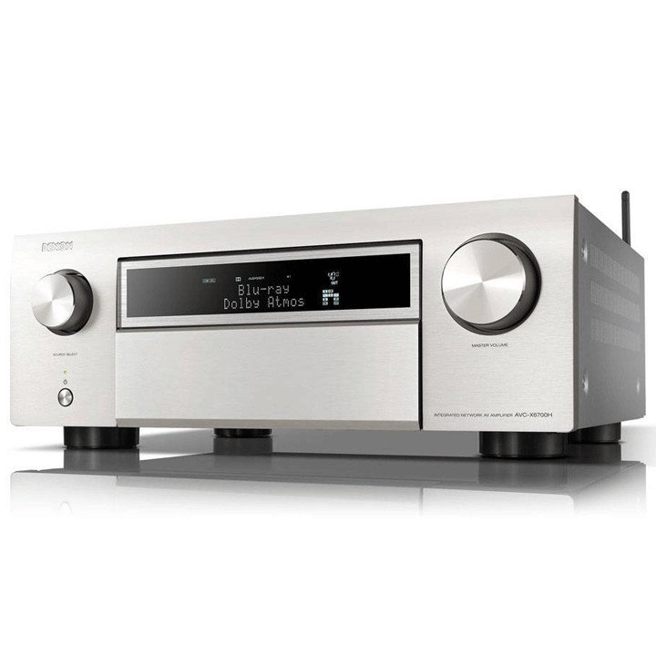 DENON AVC-X6700H Silver Front Angle