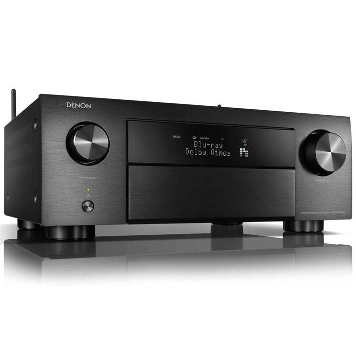 DENON AVC-X4700H Black Front Angle