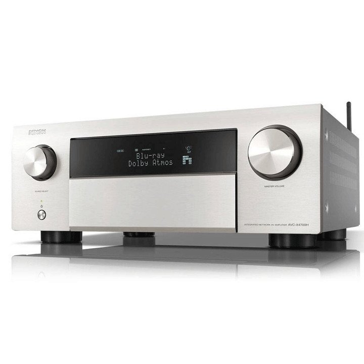 DENON AVC-X4700H Silver Front Angle