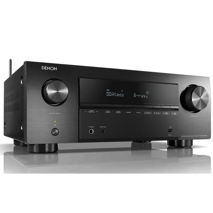 DENON AVR=X2700H Black Front Angle