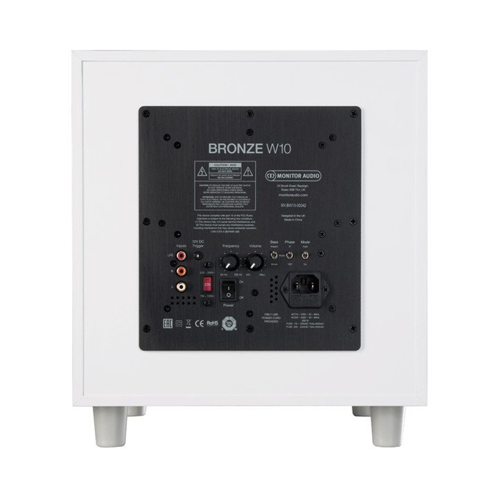 Monitor Audio Bronze W10 Subwoofer White Back