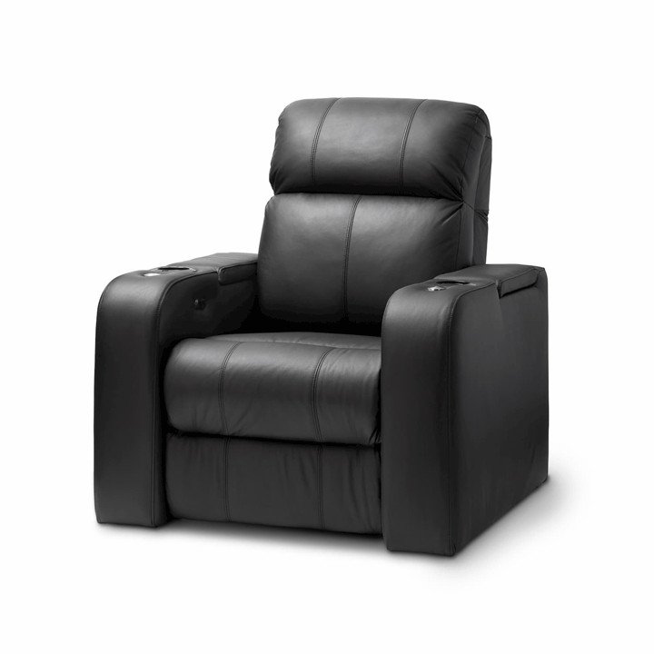 Black Leather Cinema Seat