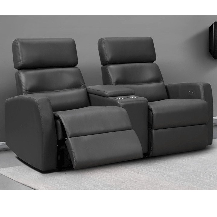 Pair Leather Home cinema Seats