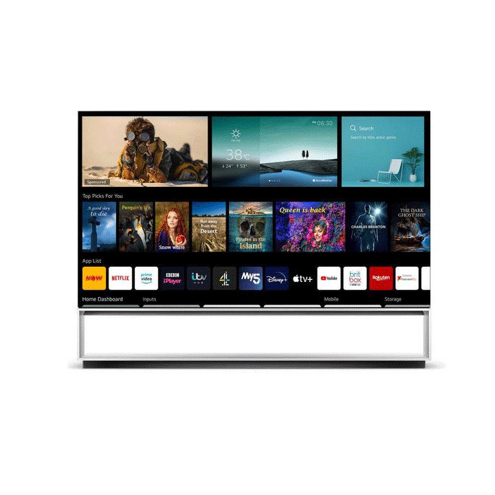 LG OLED88Z19LA Menu Front Page