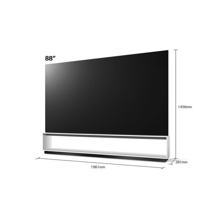 LG OLED88Z19LA Dimensions
