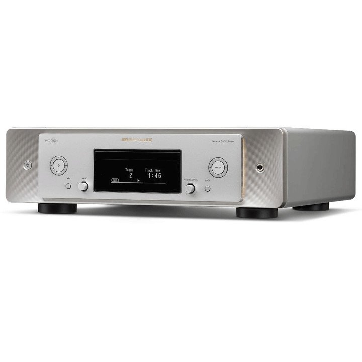 Marantz SACD-30N Front Angle Silver Gold