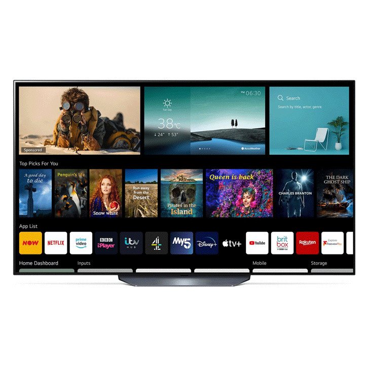 LG OLED77B16LA Front APPS