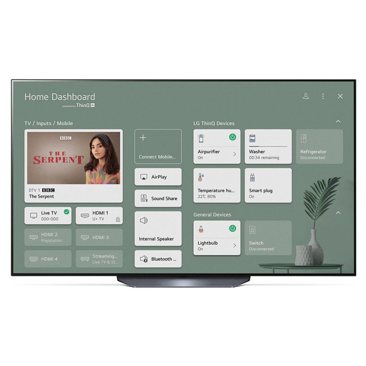 LG OLED77B16LA Front Dashboard