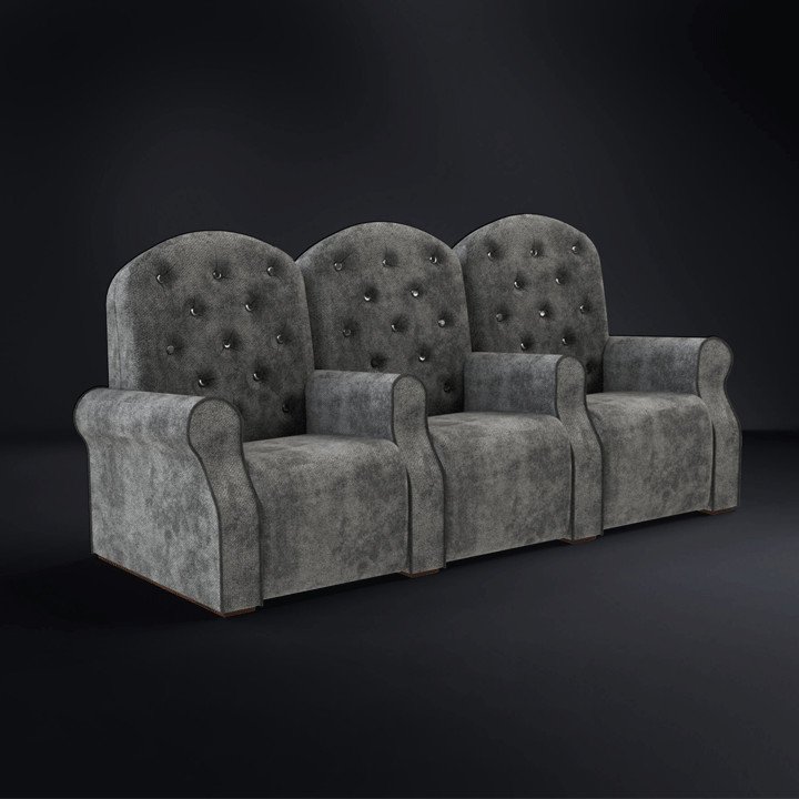The Rose Arm Chair Group with curved tops and arms