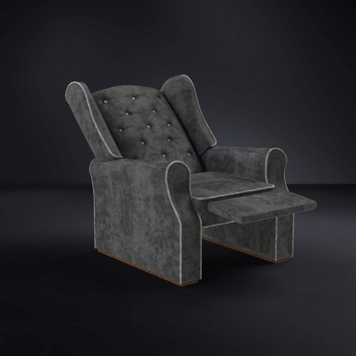The Rose Single Armchair wing back reclined