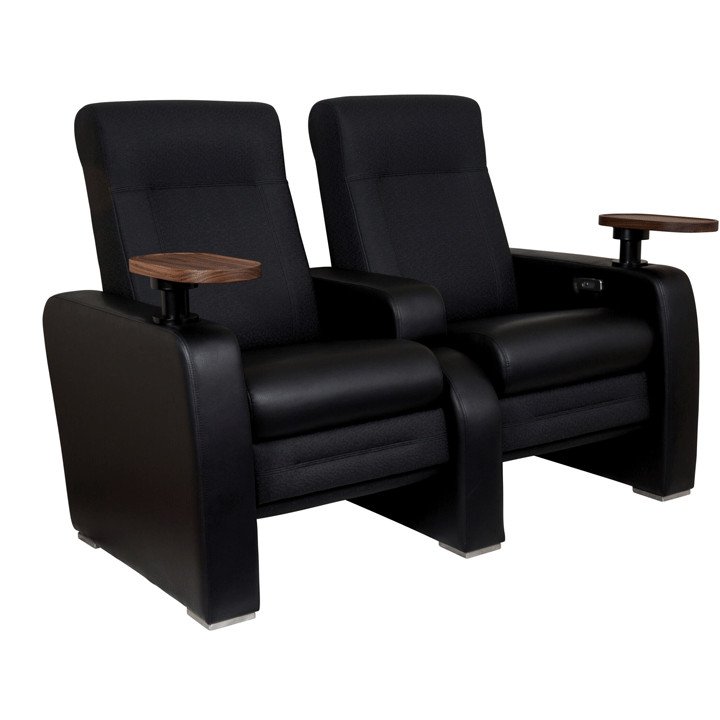 Cooper Silver Recliners 2 Seater with Lift Up armrest and swivel tables