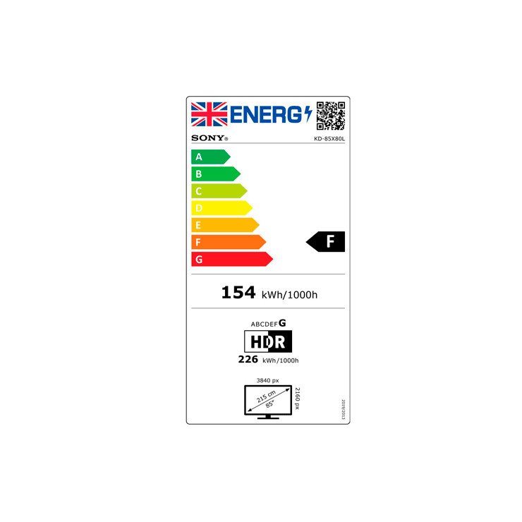 SONY Bravia KD85X80LU Energy Consumption