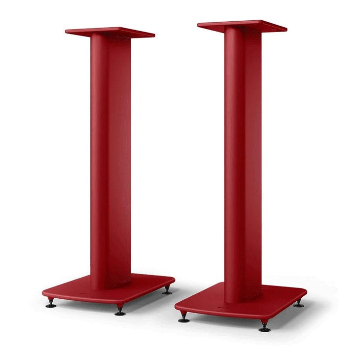 Crimson Red KEF S2 Speaker Stands